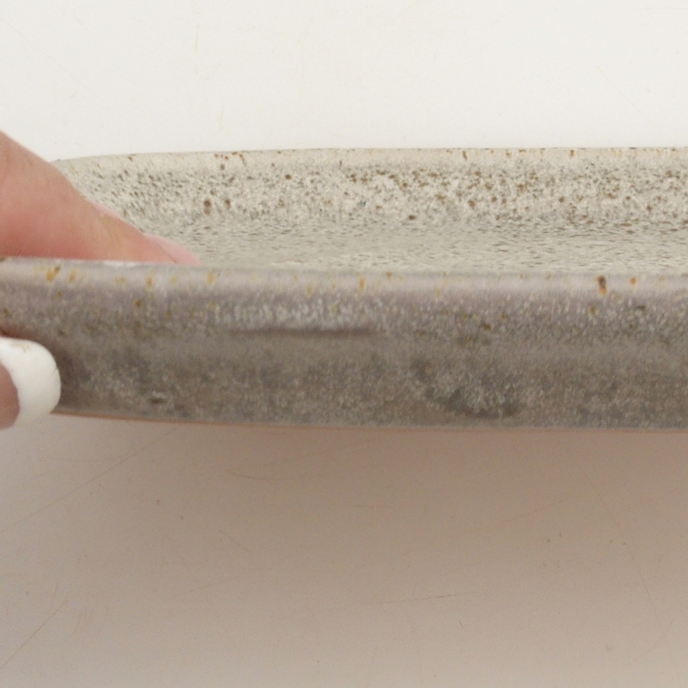 Keramische Untertasse H25 - 20,5 x 14,5 x 1,5 cm - beige