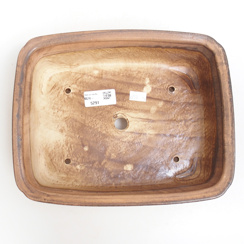 Bonsaischale aus Keramik 25 x 20 x 7,5 cm, rosa