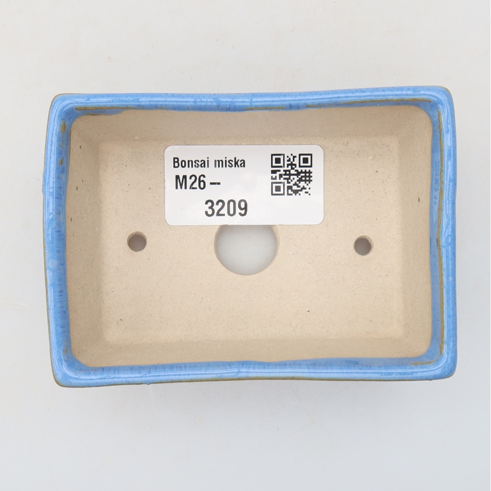 Keramik-Bonsai-Schale 9 x 6,5 x 3,5 cm, Farbe: Blau