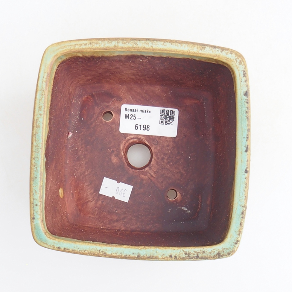 Bonsaischale aus Keramik 10,5 x 10,5 x 7 cm, rosa