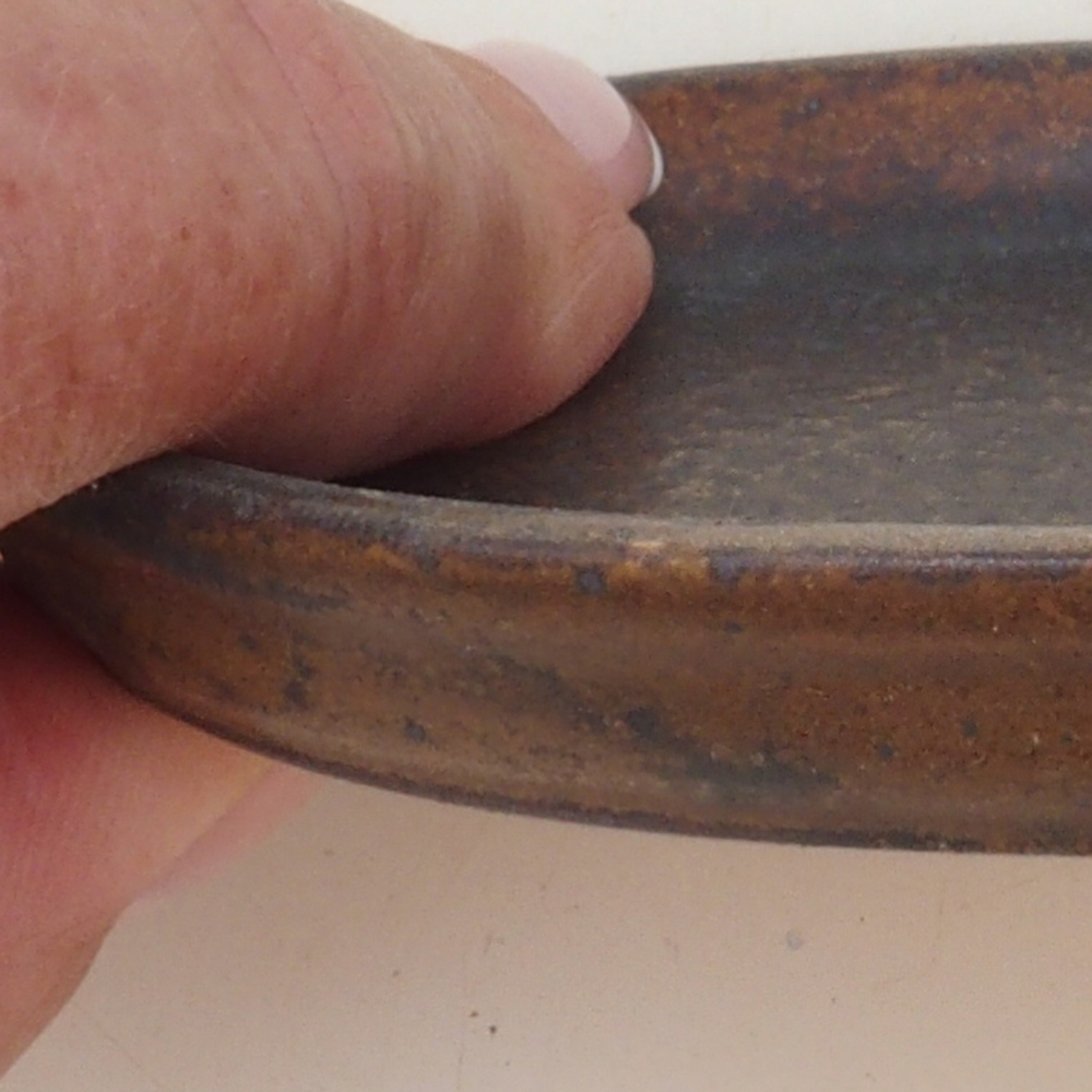 Keramikschale H04 - 10,5 x 8 x 1 cm - braun