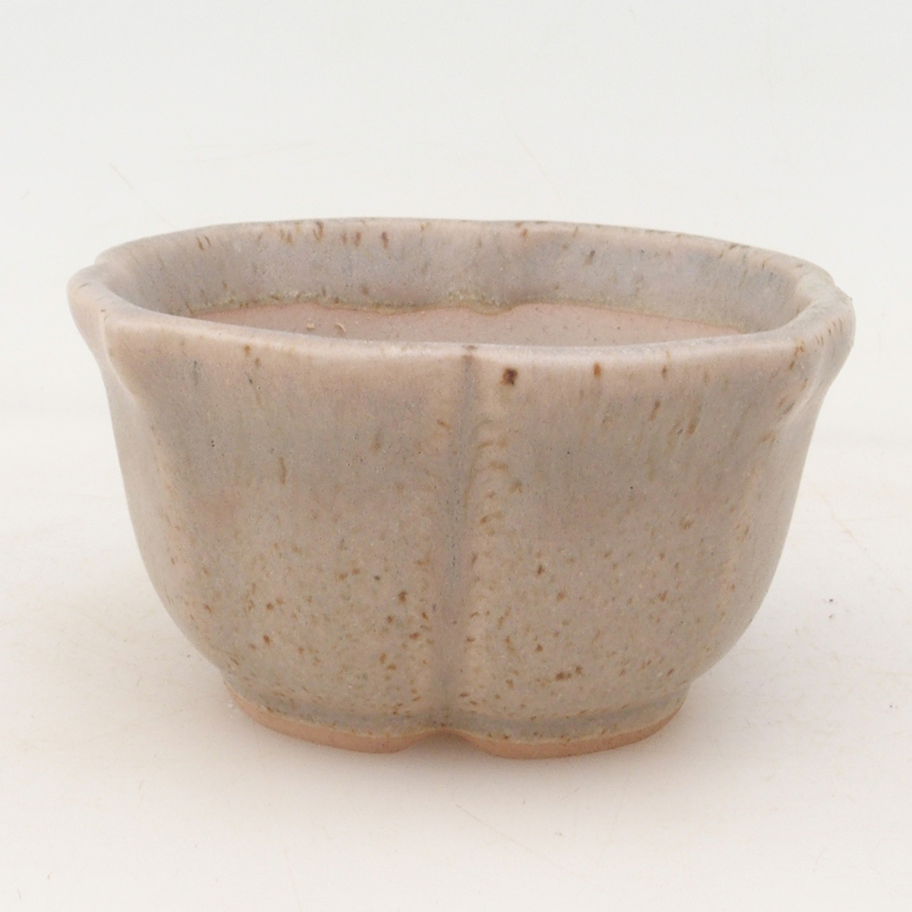 Bonsaischale H95 - 7,5 x 7,5 x 4 cm - beige