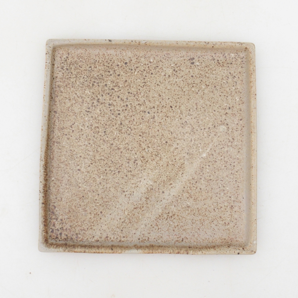 Bonsaischale quadratisch L - 14 x 14 x 1 cm - beige