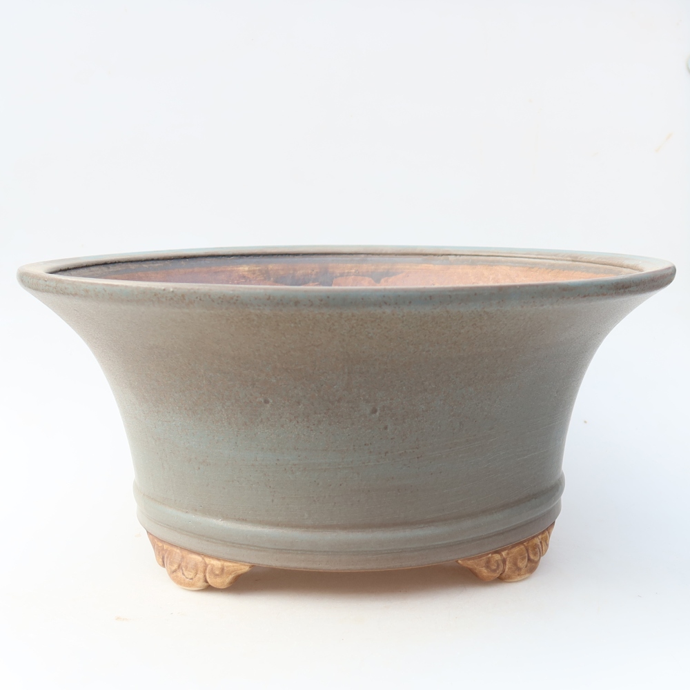 Keramik-Bonsai-Schale 31,5 x 31,5 x 14,5 cm, Farbe: Blau