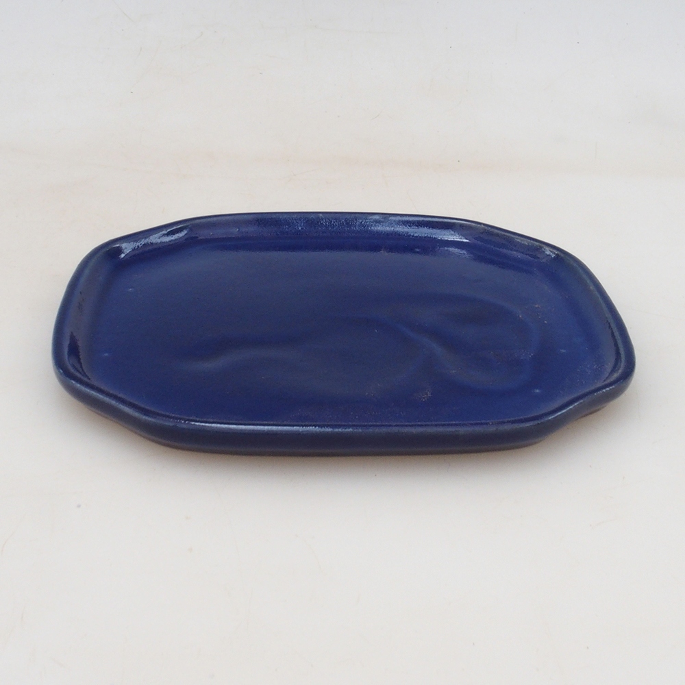 Keramikschale H32 - 13 x 11 x 1 cm - blau