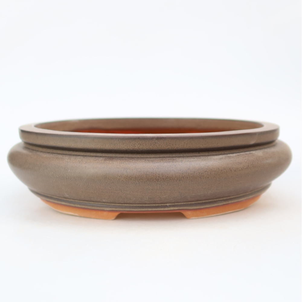 Keramikschale  23 x 23 x 7 cm, Farbe: braun