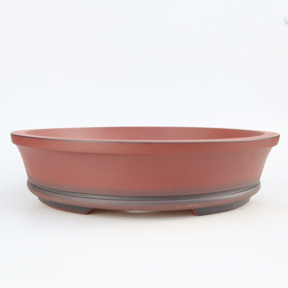 Keramikschale  30,5 x 30,5 x 7 cm, Farbe: Ziegelrot