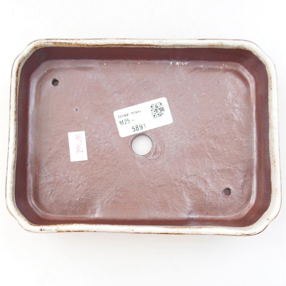 Bonsaischale aus Keramik 15,5 x 12 x 6 cm, Farbe blau