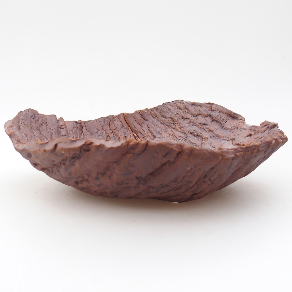 Keramikschale 19 x 17 x 5 cm , Farbe braun