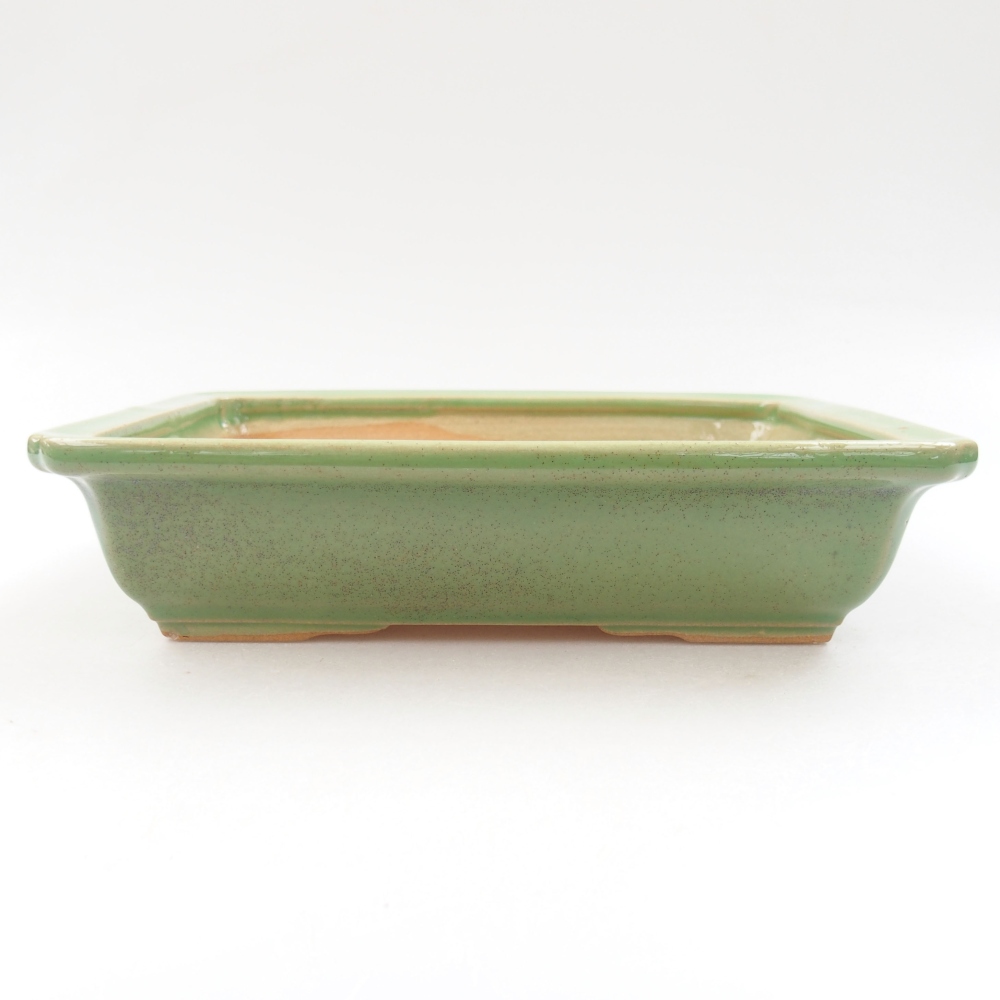 Bonsaischale aus Keramik 15,5 x 12 x 6 cm, Farbe blau