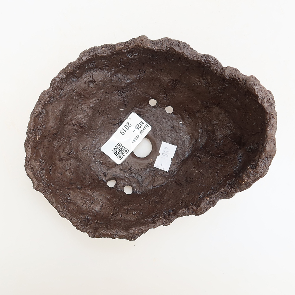Keramikschale 14,5 x 12 x 13 cm, Farbe: braun