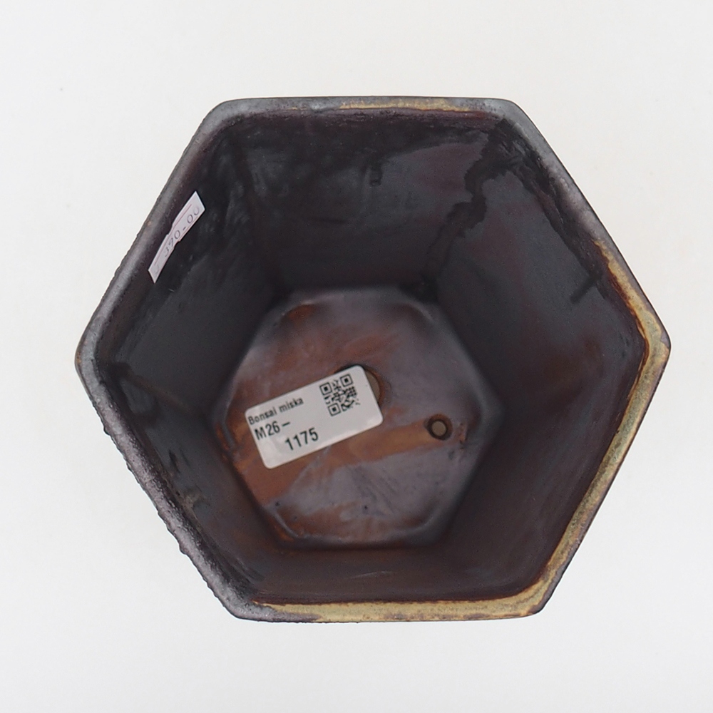 Bonsaischale aus Keramik 13 x 11,5 x 17 cm, grün