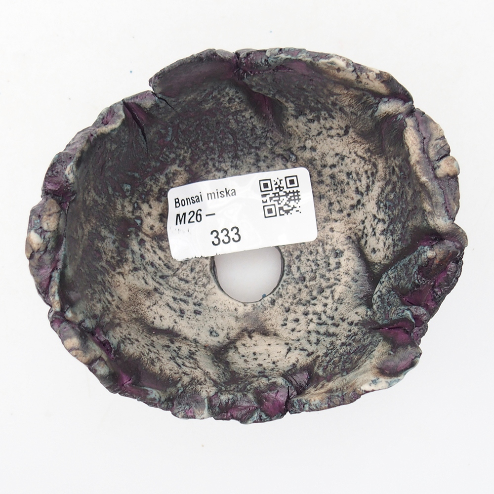 Keramikschale 9,5 x 8,5 x 6 cm , Farbe lila