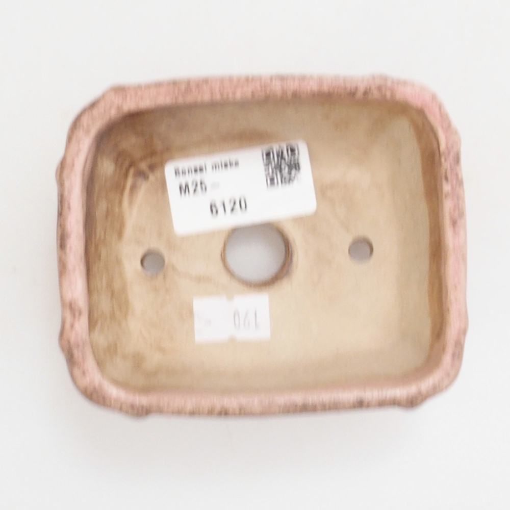 Bonsaischale aus Keramik 10 x 8,5 x 4 cm, braun