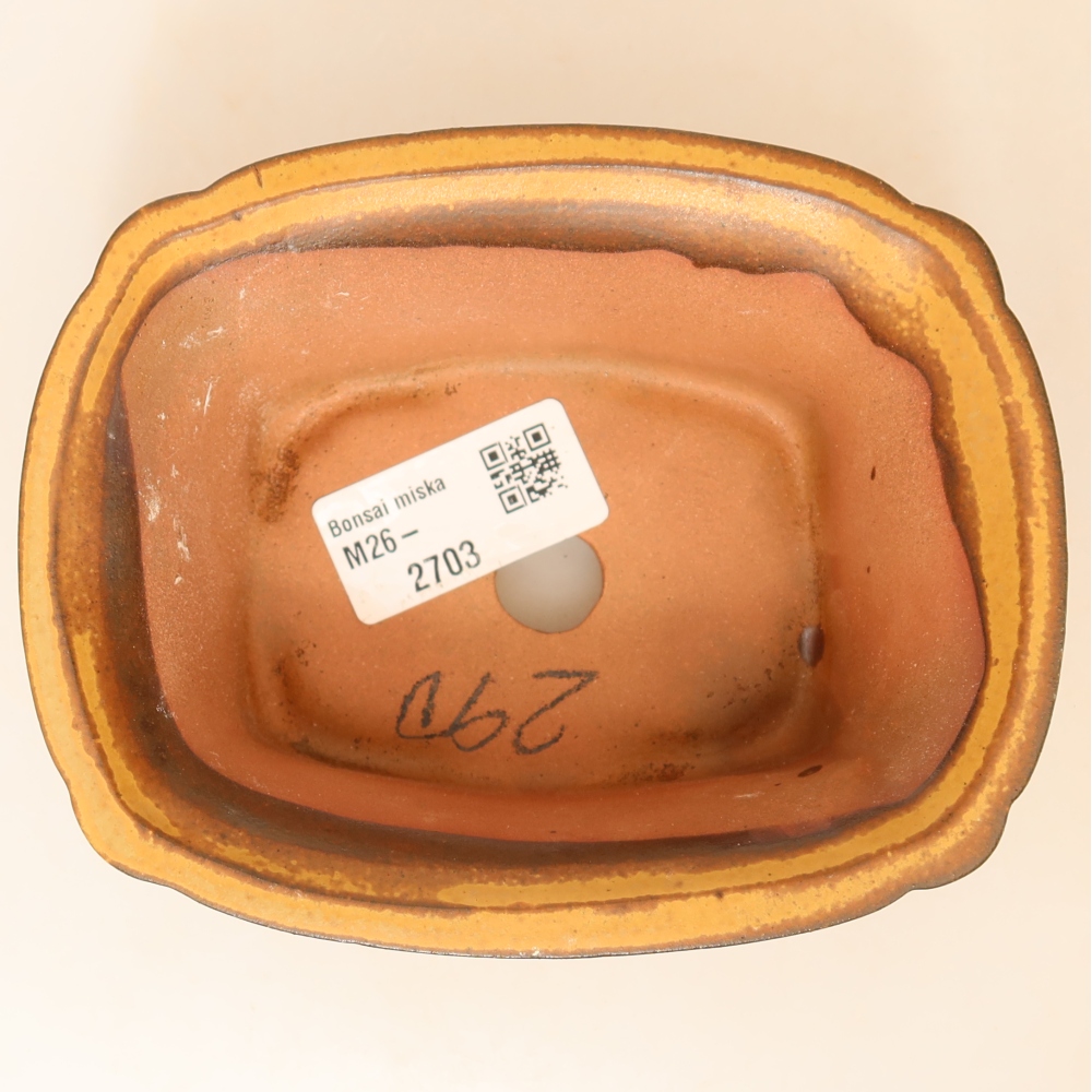 Keramikschale  13 x 10,5 x 5,5 cm, Farbe: Gelb