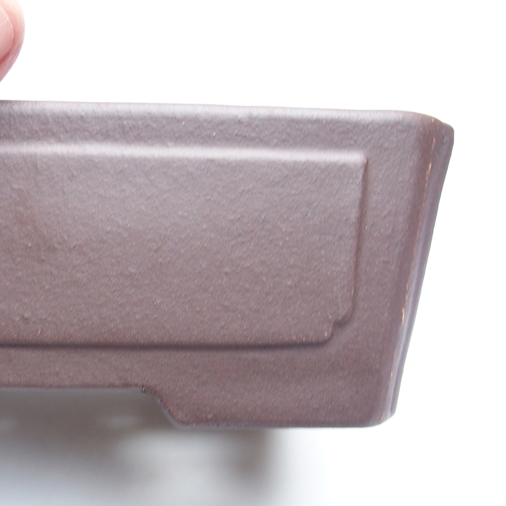 Schale 19 x 14 x 6,5 cm braun