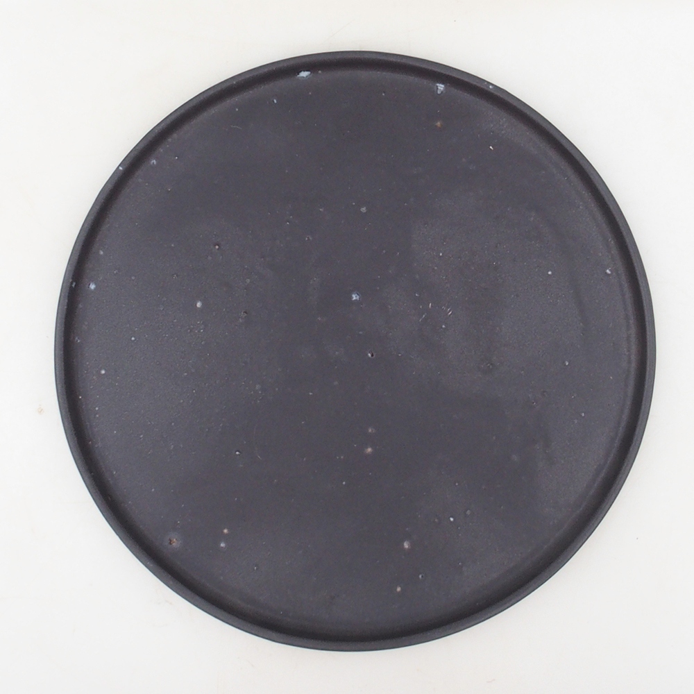 Runde Bonsai-Konsole D7-M - 24,5 x 24,5 x 1 cm - schwarz matt