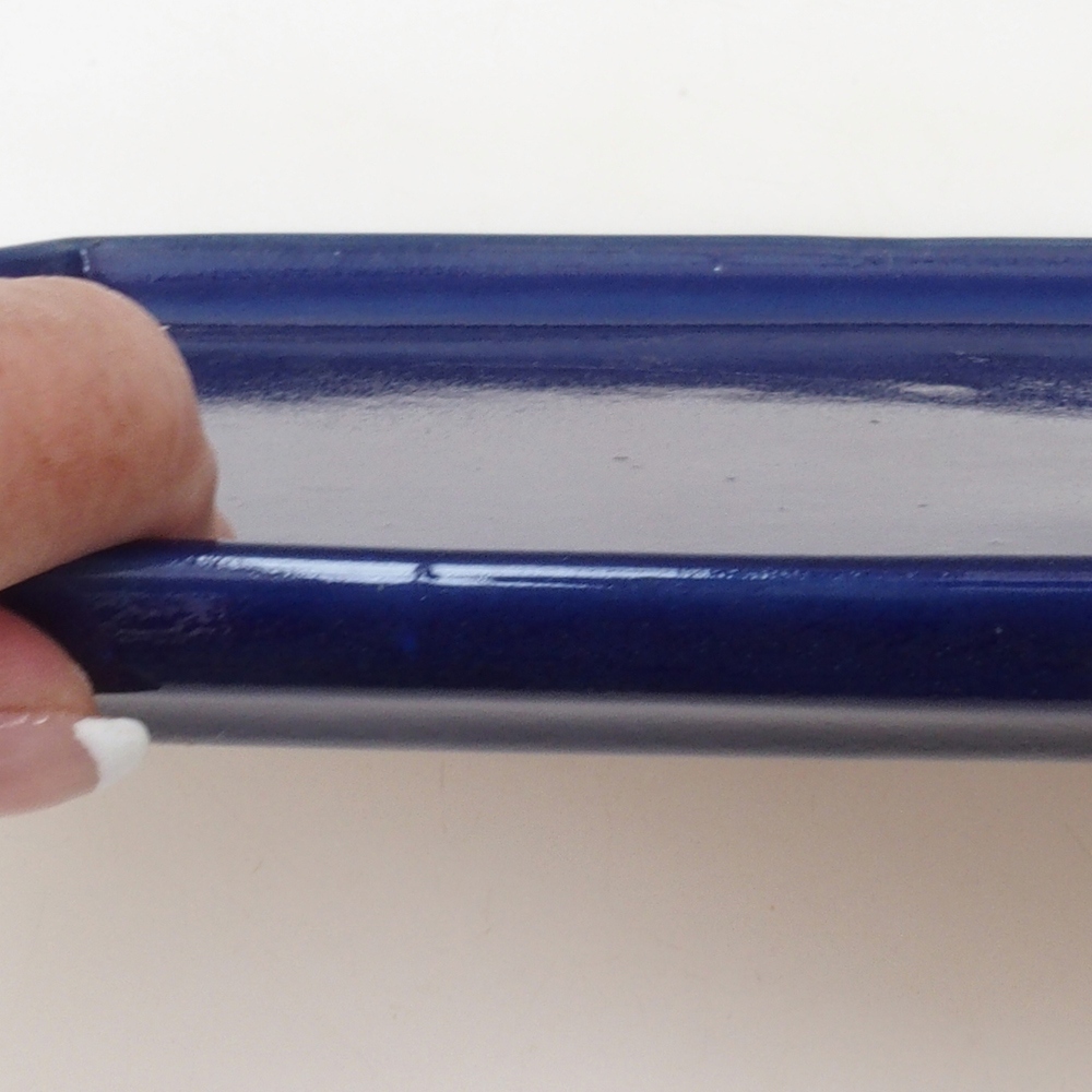 Keramikschale H07 - 28 x 19 x 1,5 cm - blau