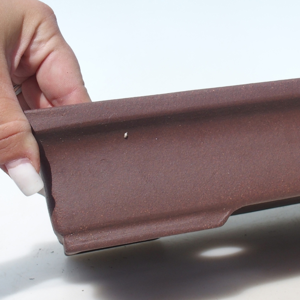 Bonsaischale 36,5 x 24 x 6,5 cm Birke braun