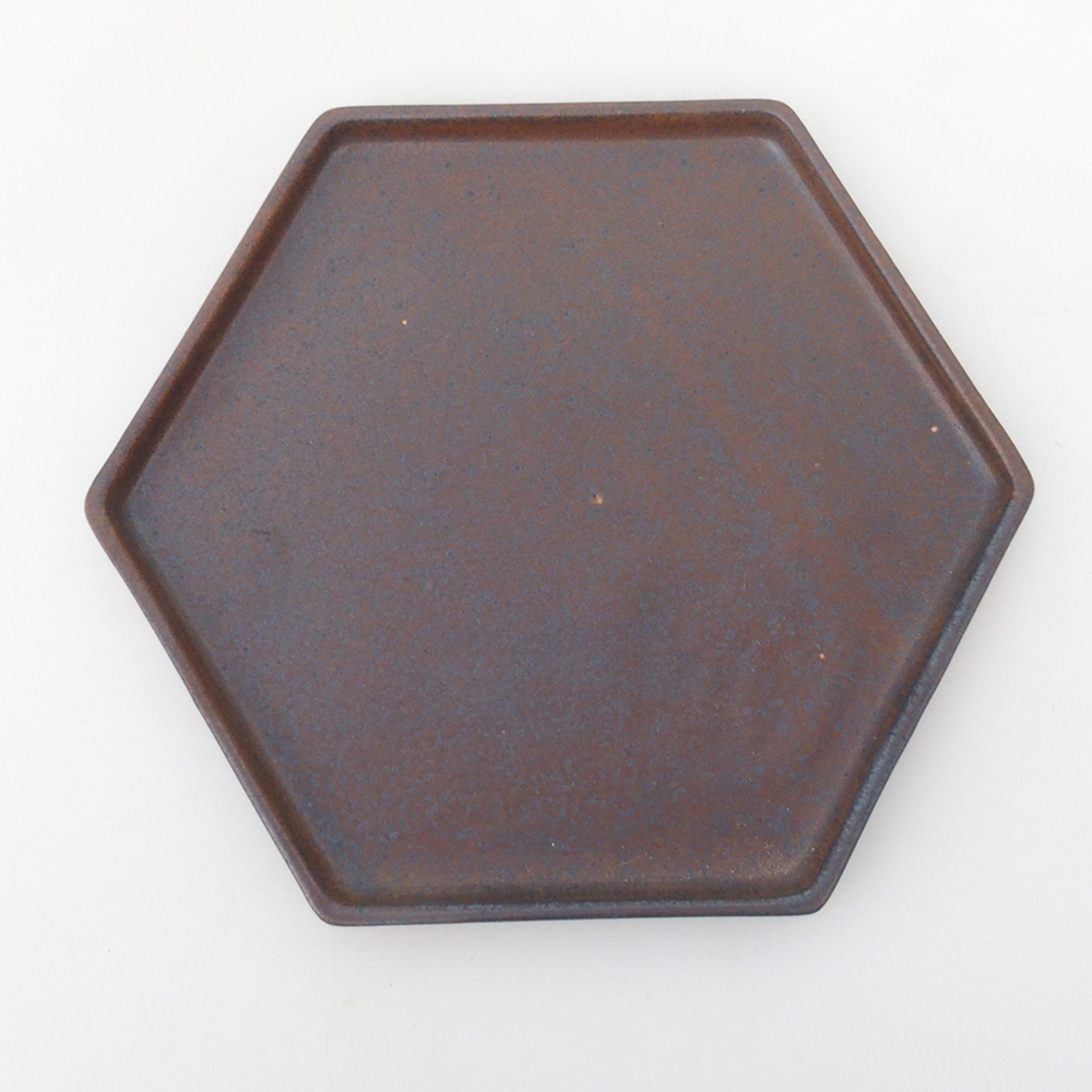 Keramikschale H53 -18,5 x 17 x 1 cm - braun