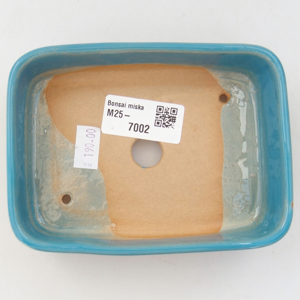 Bonsaischale aus Keramik 13 x 9,5 x 3,5 cm, Farbe blau