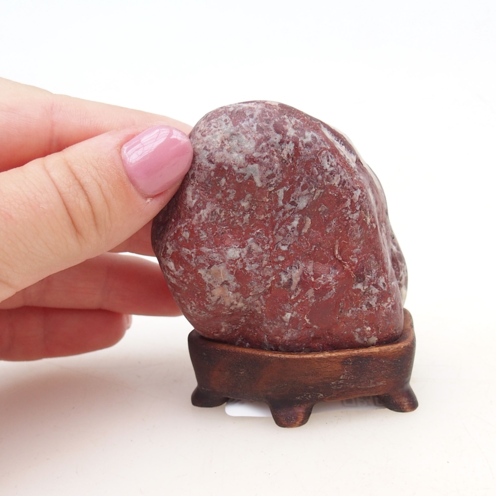 Suiseki - Stein mit DAI (Holzsockel)