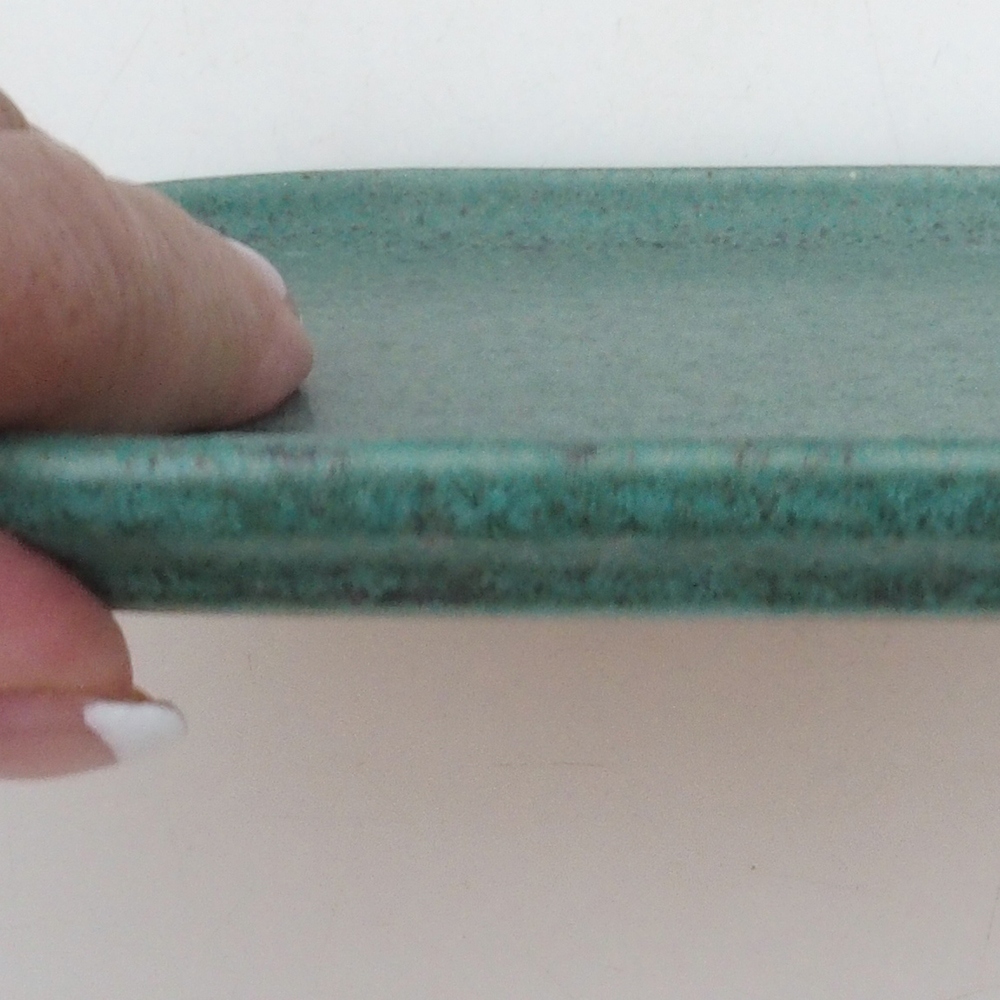 Keramikschale H38 -12 x 11 x 1 cm - grün