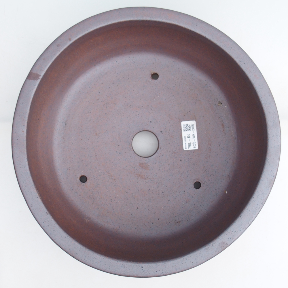 Bonsaischale aus Keramik 31,5 x 31,5 x 12 cm, metallfarben