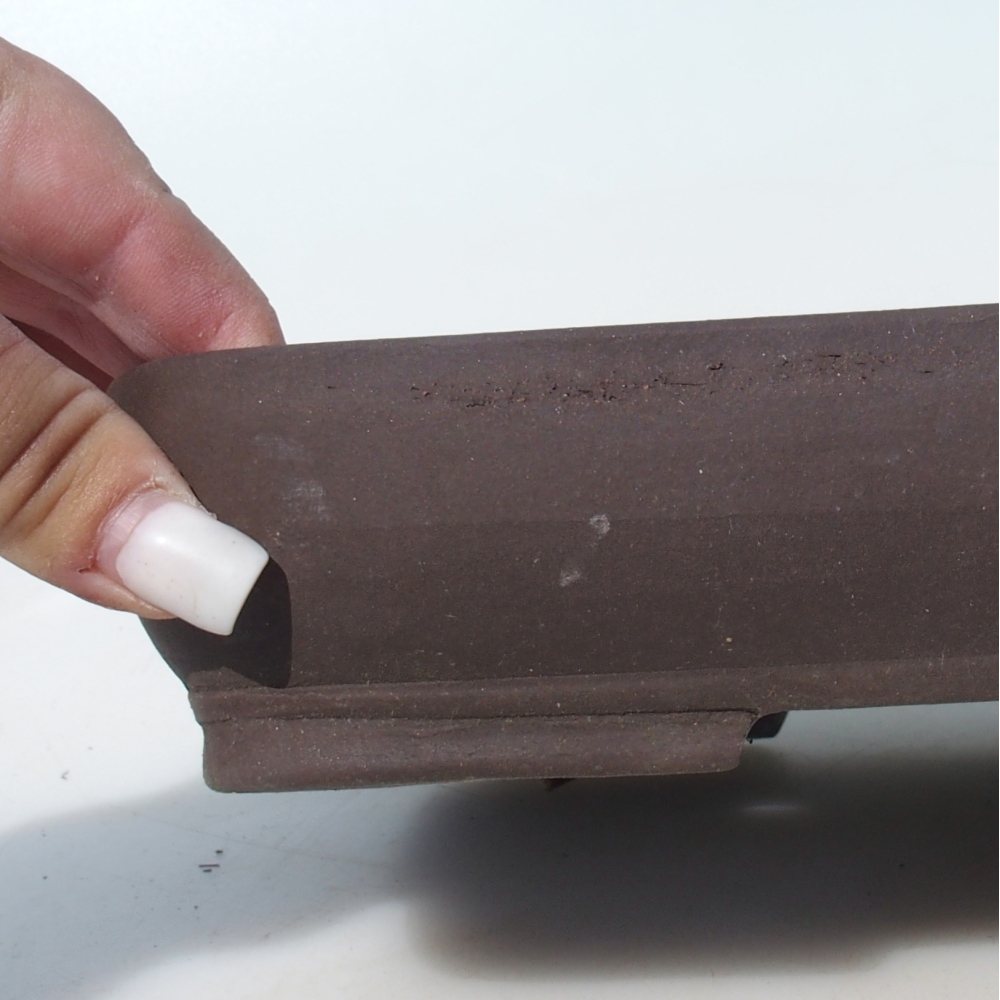 Bonsaischale 25,5 x 17,5 x 5 cm Birke braun