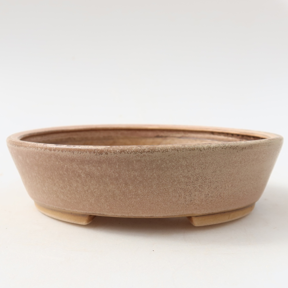 Bonsaischale aus Keramik 15 x 14 x 4 cm, rosa
