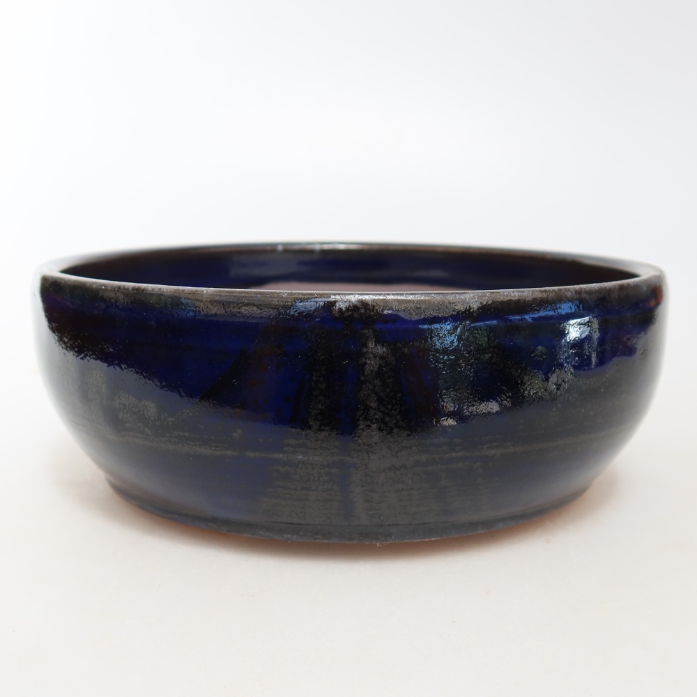 Bonsaischale aus Keramik 16 x 16 x 5,5 cm, Farbe blau