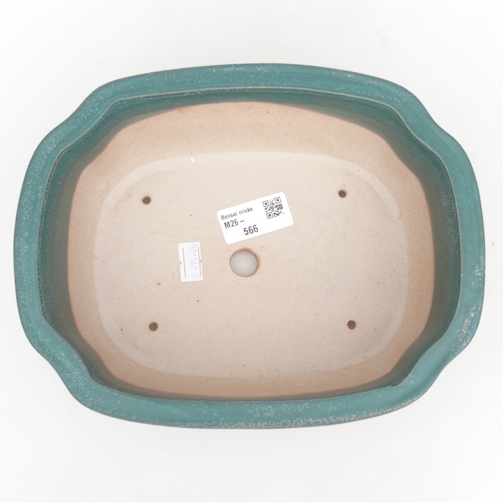 Bonsaischale aus Keramik 22 x 18 x 7,5 cm, Farbe blau