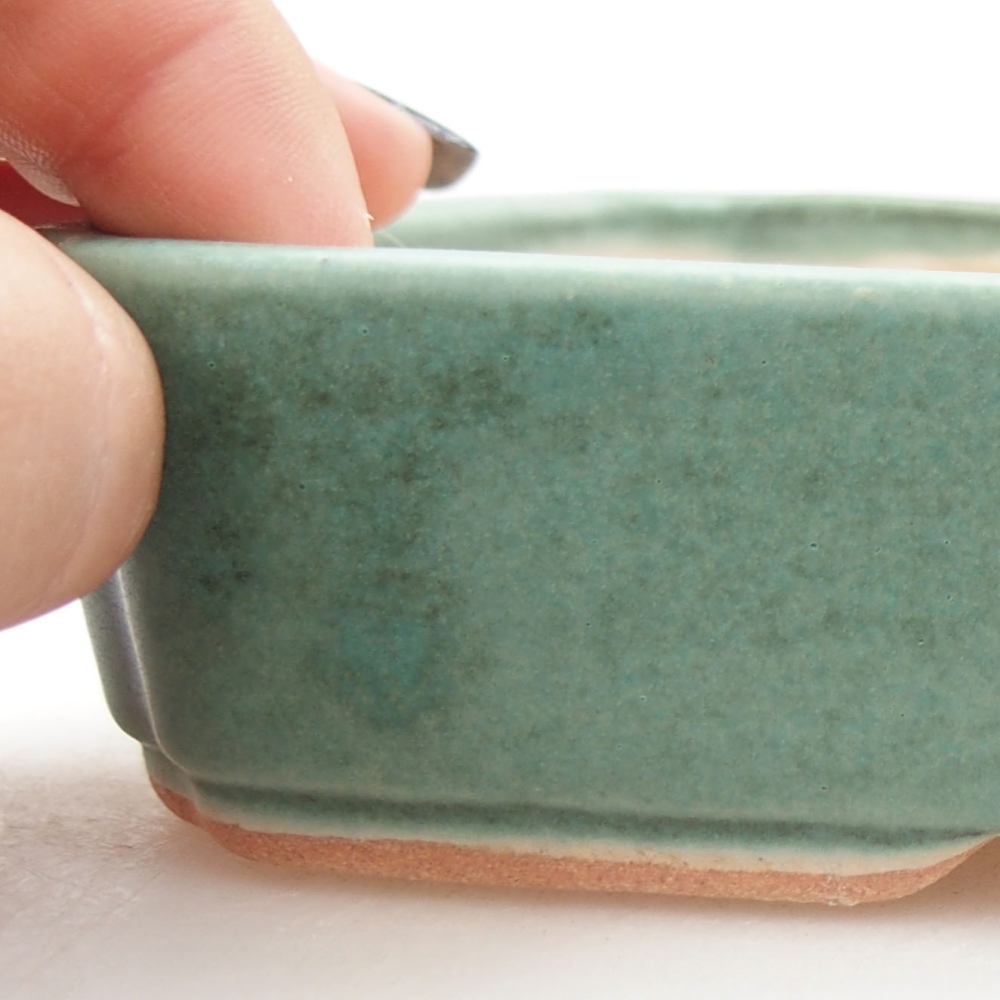 Bonsaischale aus Keramik 15,5 x 12 x 6 cm, Farbe blau
