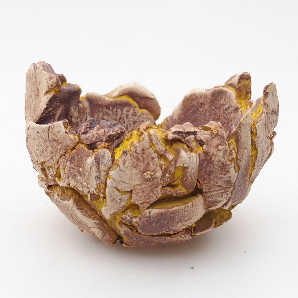 Keramikschale 9,5 x 9 x 7 cm , Farbe gelb