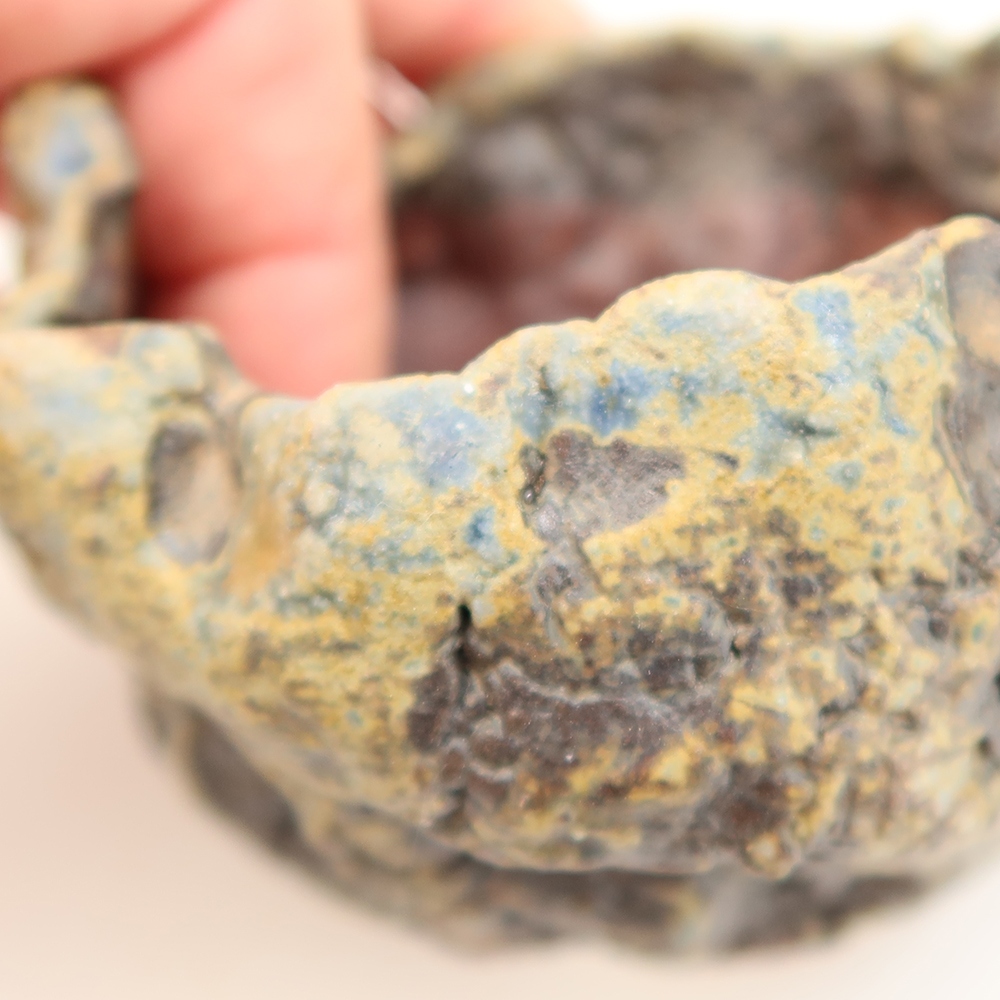 Keramikschale  7,5 x 7 x 5 cm, Farbe: Blau