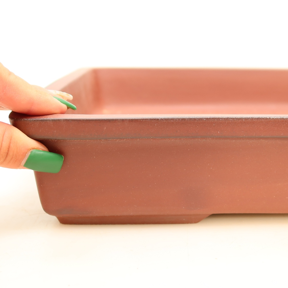 Keramikschale  45 x 29 x 6,5 cm, Farbe: Ziegelrot – NUR PERSÖNLICHE ABHOLUNG oder Transport auf Paletten