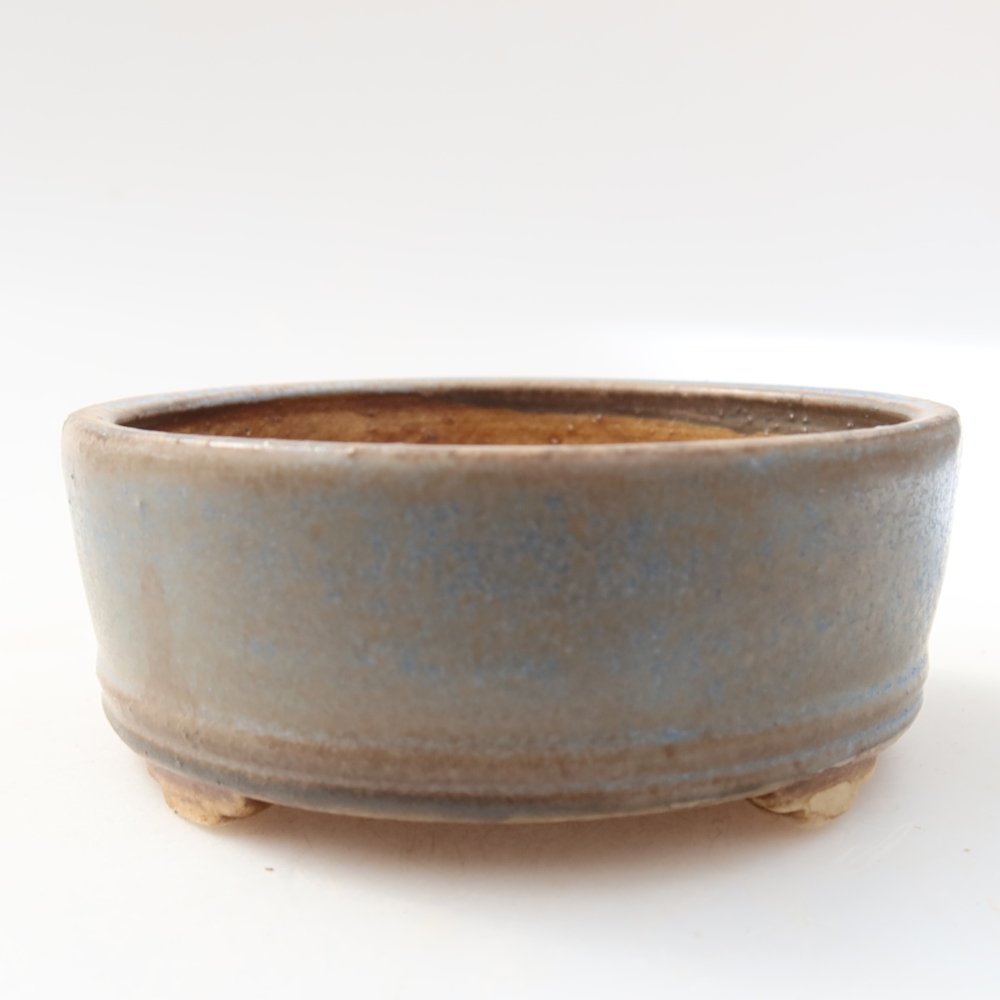 Bonsaischale aus Keramik 9 x 9 x 3,5 cm, Farbe blau