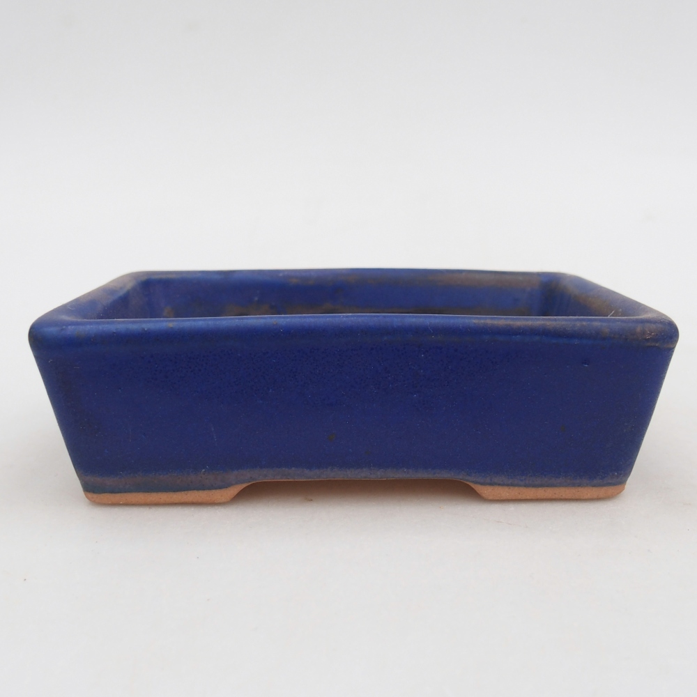Bonsaischale aus Keramik 11,5 x 9,5 x 6 cm, Farbe blau