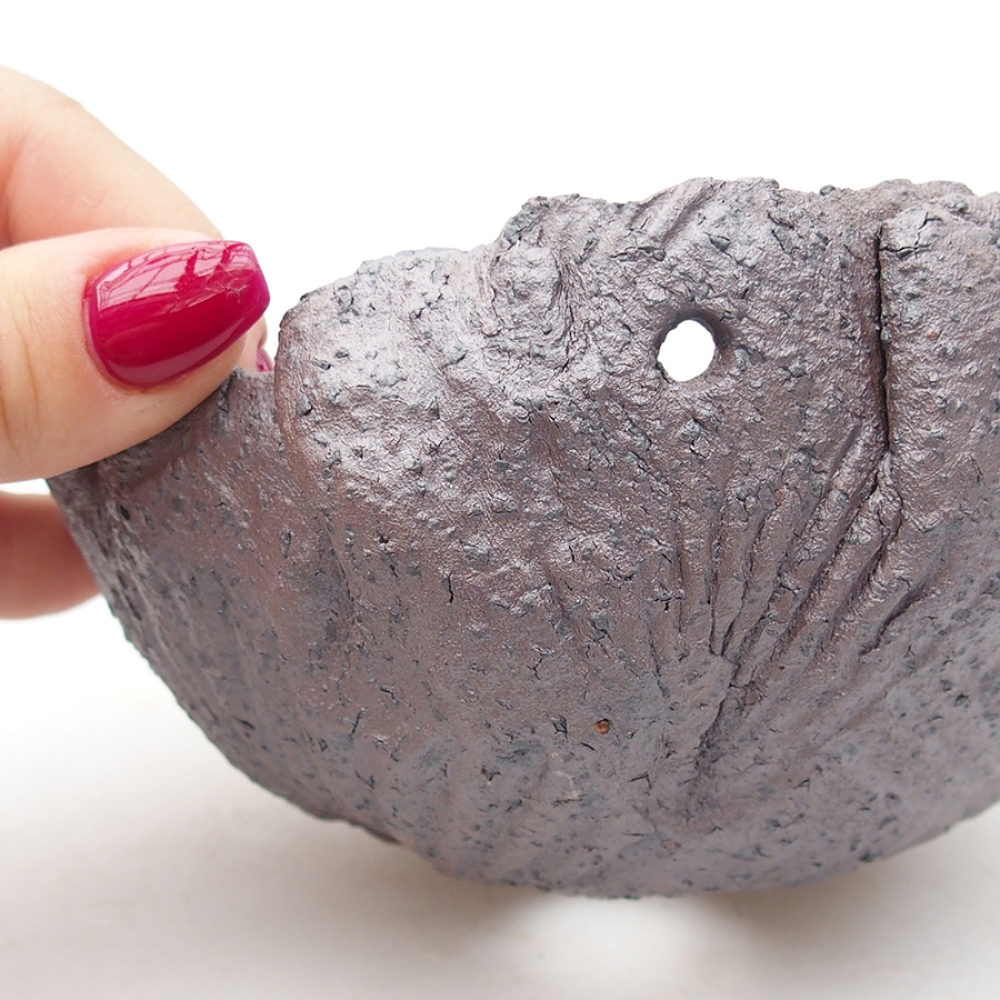 Keramikschale 13,5 x 13 x 7 cm , Metallic-Farbe