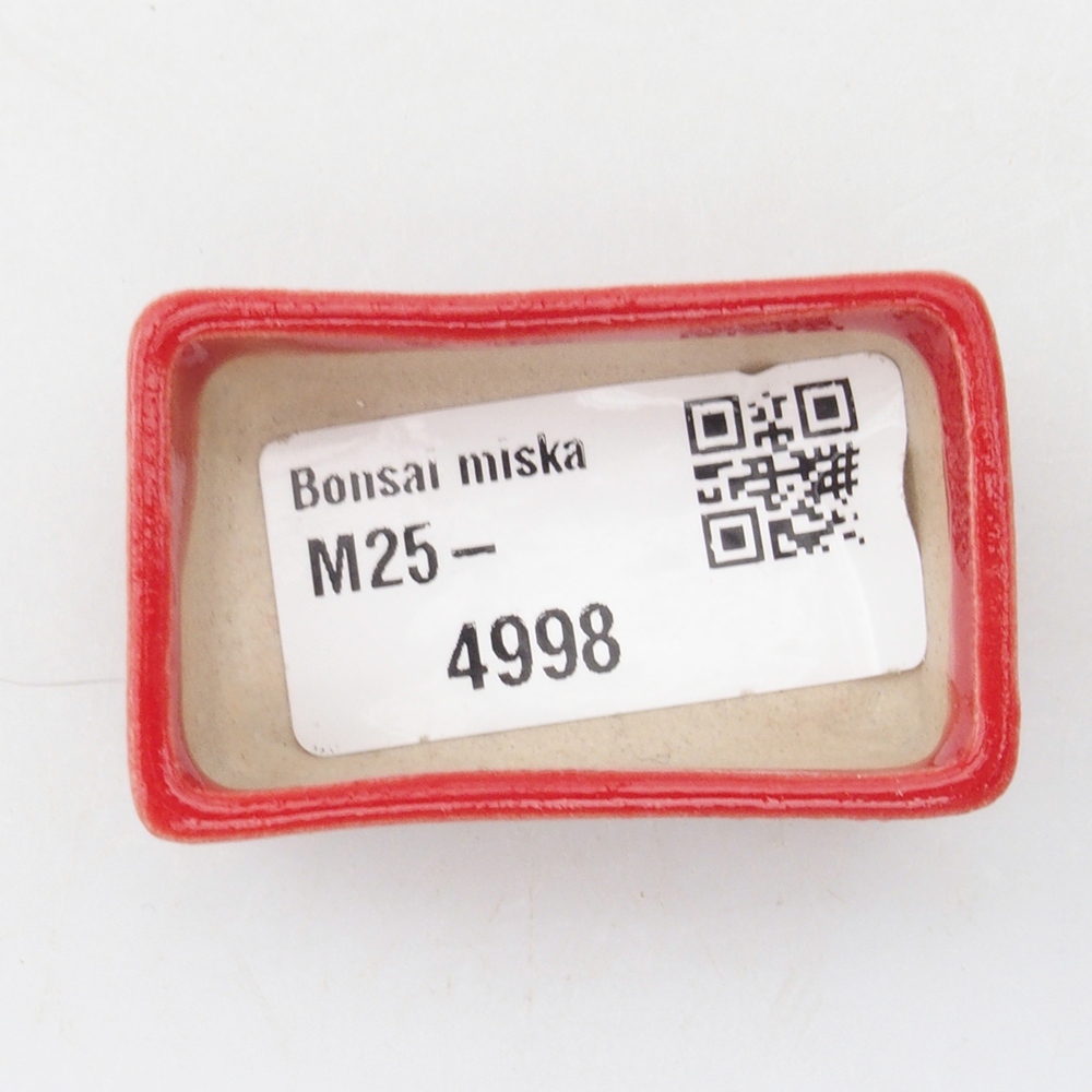 Mini-Bonsaischale 5 x 3 x 2 cm, Farbe rot