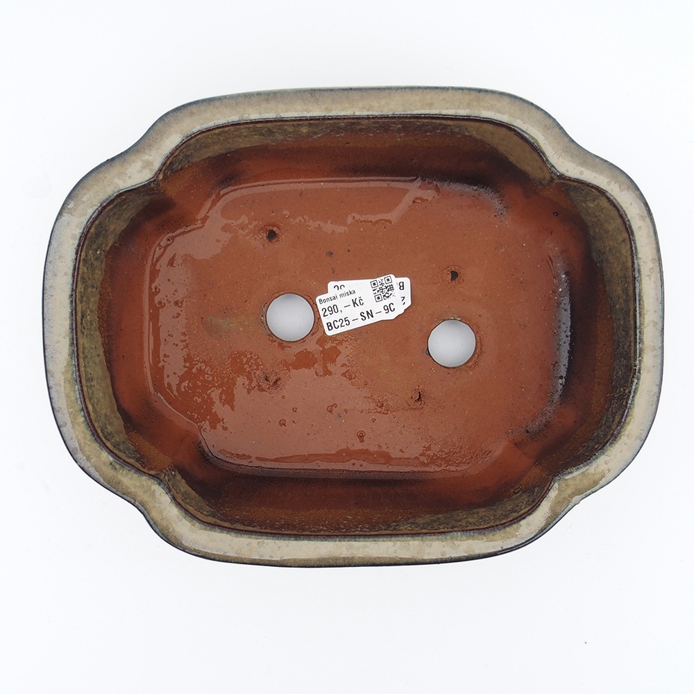 Schale 26 x 20 x 8,5 cm grau-beige