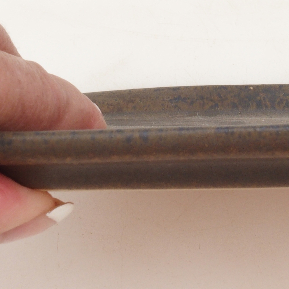 Keramikschale H50 - 18 x 13 x 1 cm - braun