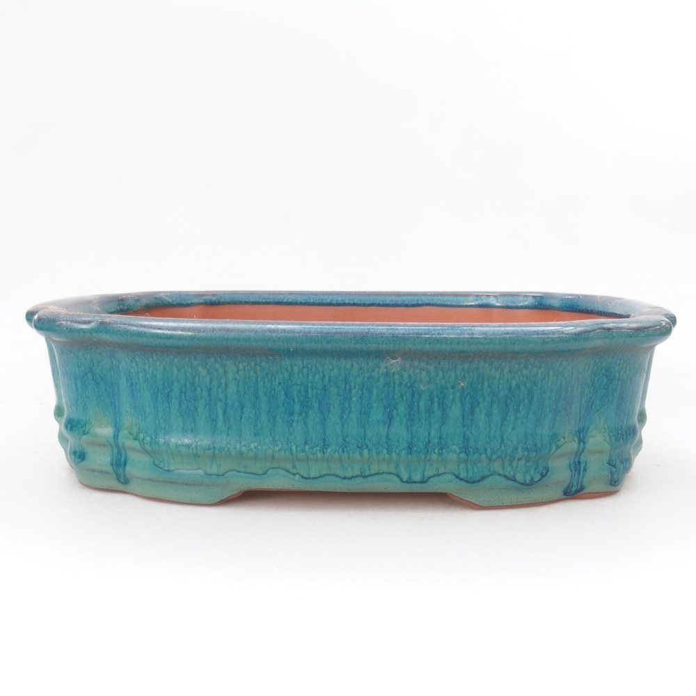 Schale 26 x 21 x 6,5 cm blau-grün