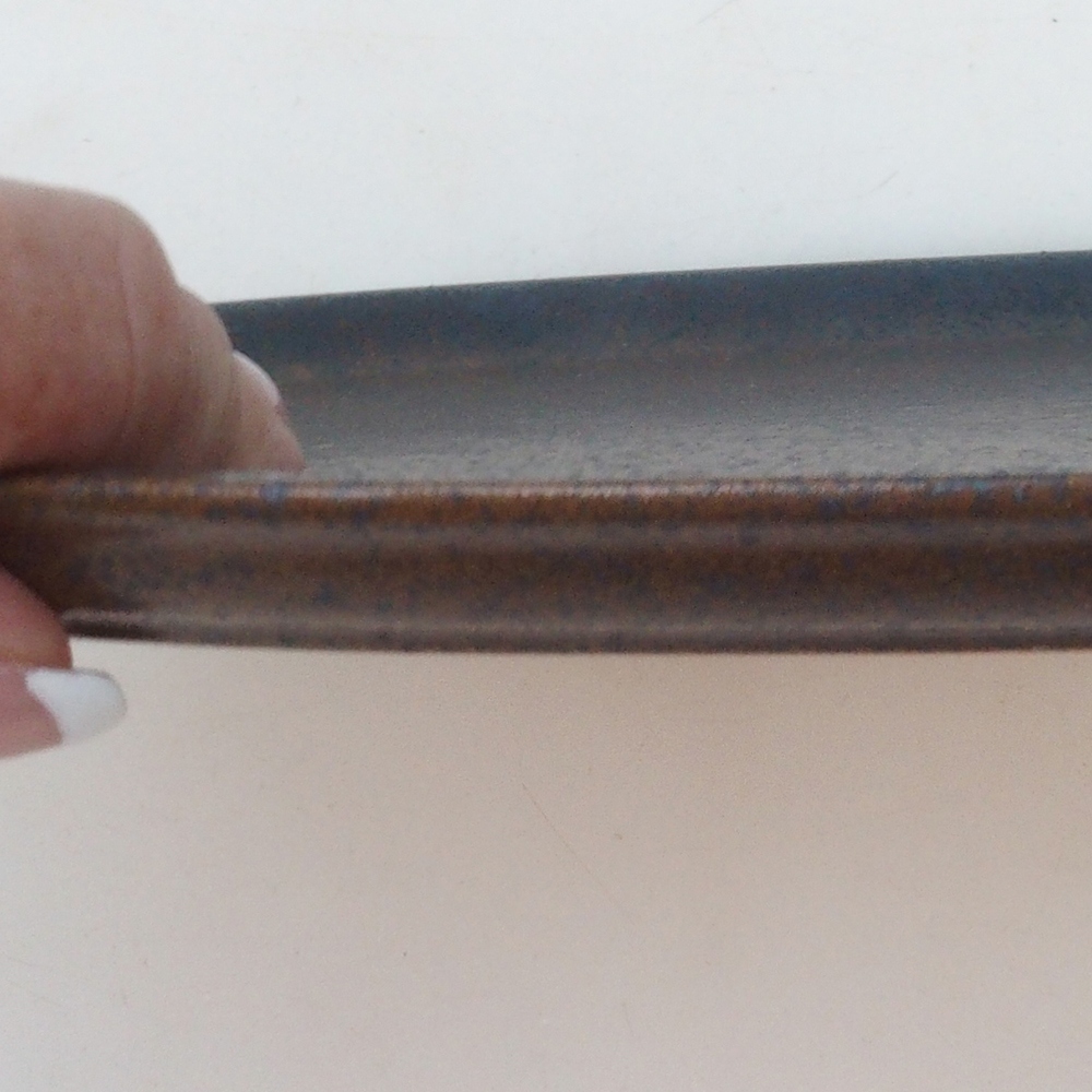 Keramikschale H15 -25 x 15 x 1 cm - braun