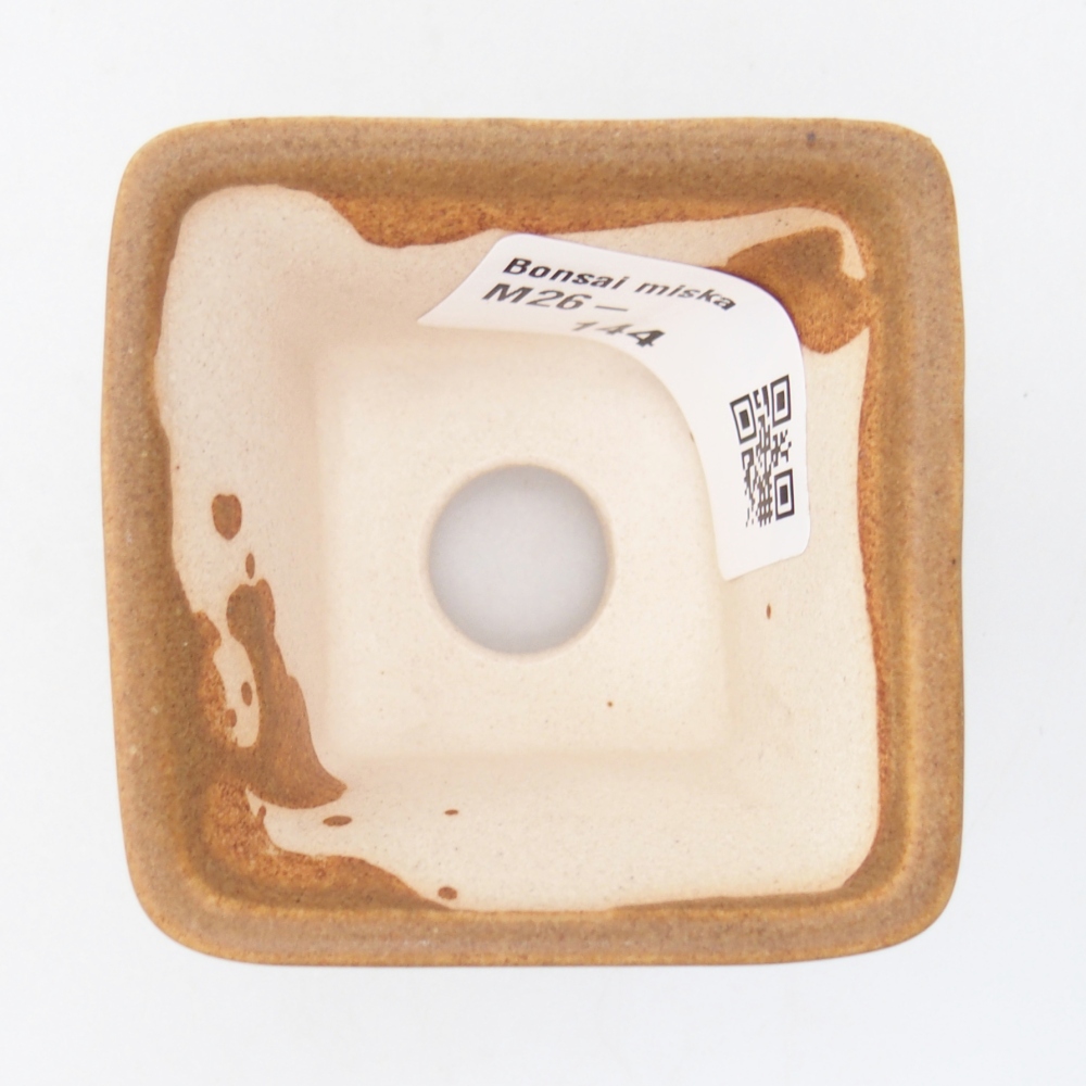 Mini-Bonsaischale 5,5 x 5,5 x 4 cm, braun