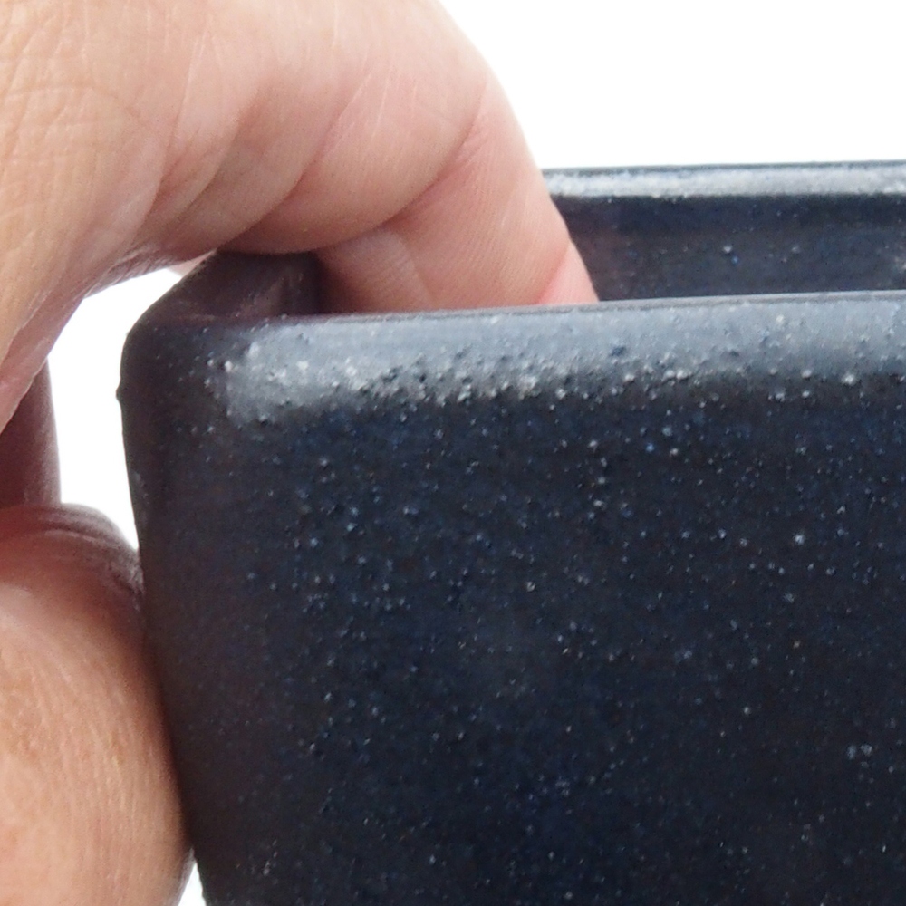 Bonsaischale aus Keramik 8 x 8 x 10,5 cm, Farbe blau