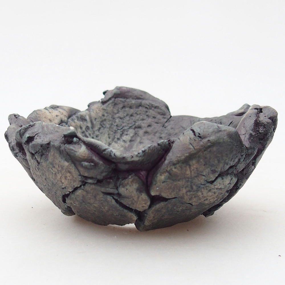 Keramikschale 9 x 8,5 x 4,5 cm , Farbe lila