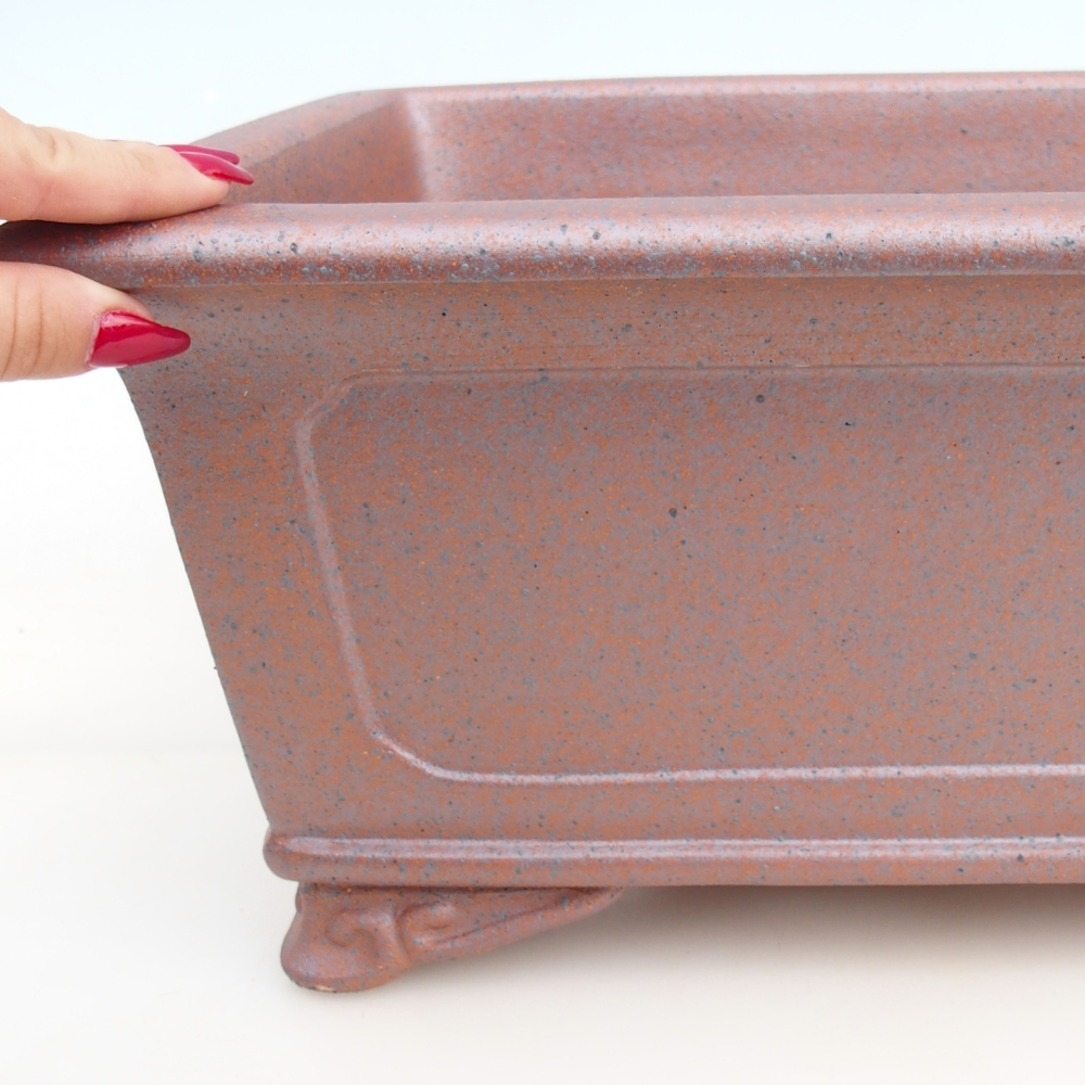 Bonsaischale aus Keramik 41,5 x 29 x 17 cm , Farbe Metall - NUR PERSÖNLICHE ABHOLUNG oder Palettentransport