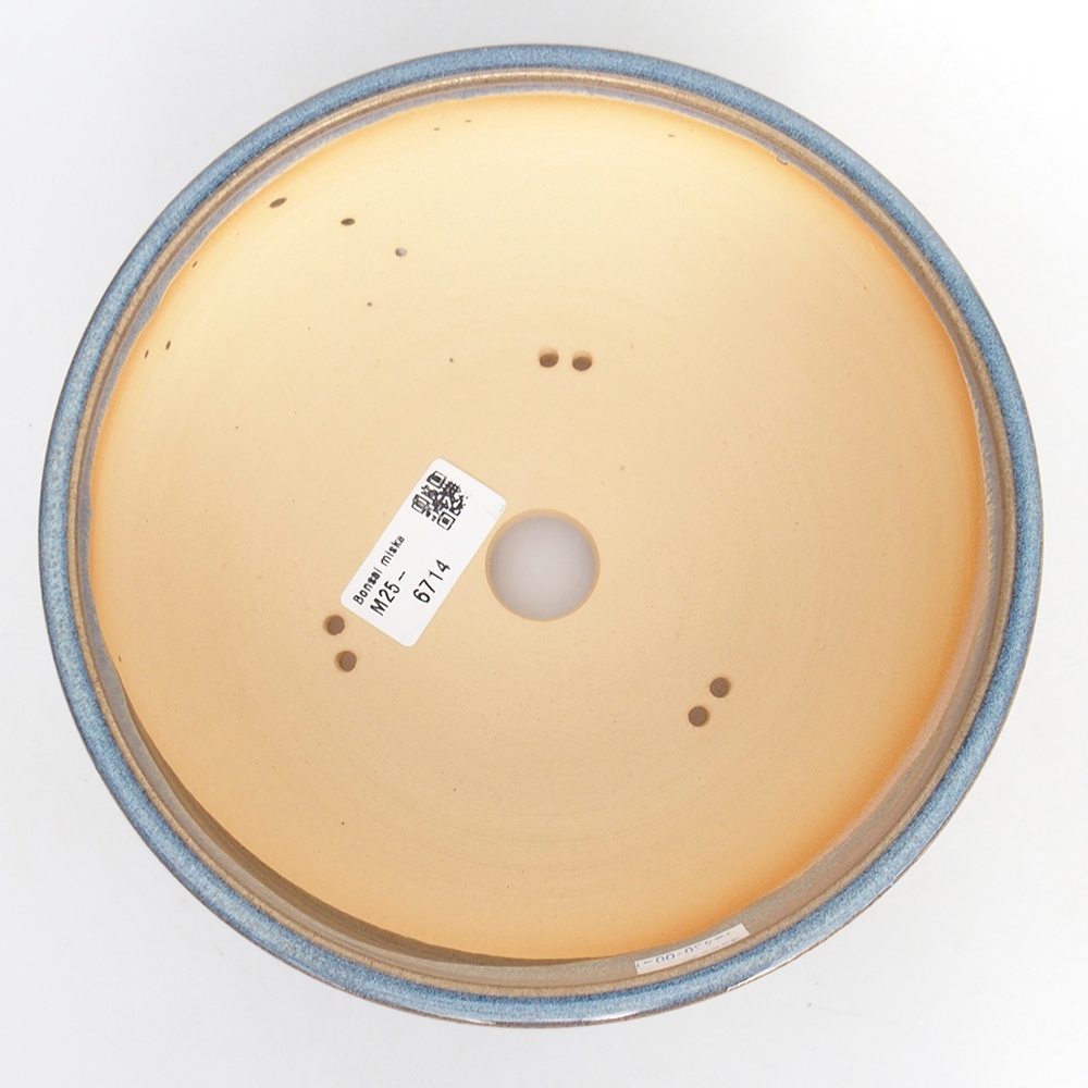 Bonsaischale aus Keramik 19 x 19 x 7 cm, Farbe blau