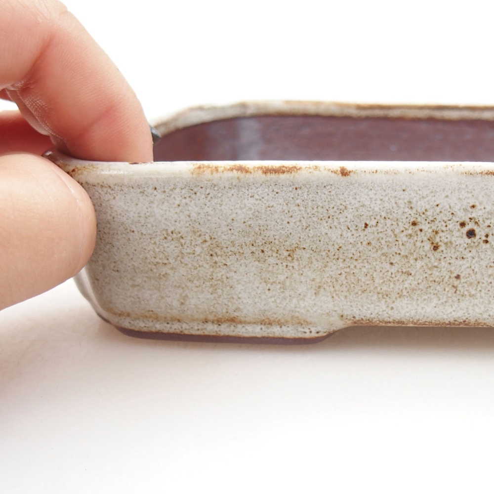 Bonsaischale aus Keramik 15,5 x 12 x 6 cm, Farbe blau